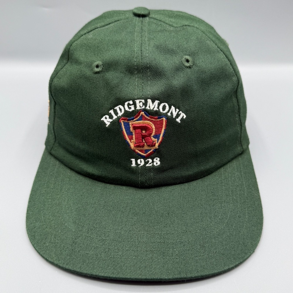 Ridgemont 1928 Golf Hat Cap Ahead Green Adjustable Strap Back Cotton